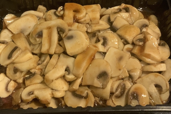 40В. Пържени печурки със соев сос
